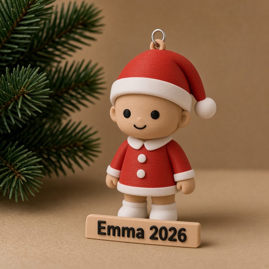 Santa ornament concept